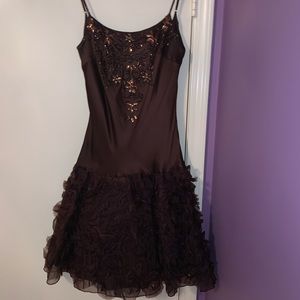 Sue Wong  Silk Beaded Dress